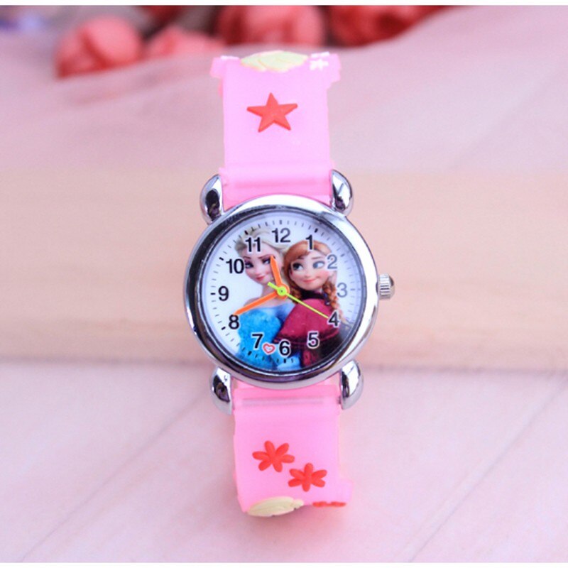 Meisjes horloge roze met afbeelding Elsa en Anna Horloges voor scherpe prijzen. Wij zijn er gek op "jij toch ook"?